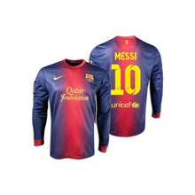 Barcelona Home 12/13 - Messi 10 - Long Sleeve