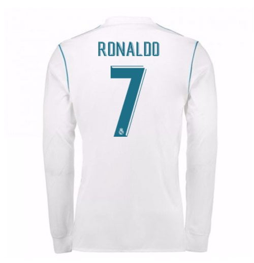 Real Madrid Home 17/18 - Long Sleeve - Ronaldo 7