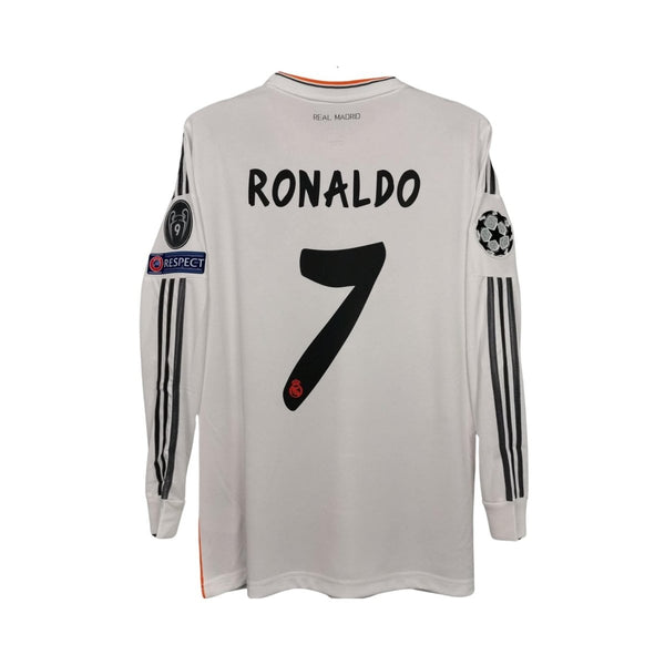Real Madrid Home 13/14 - Ronaldo 7 - Final da Liga dos Campeões - Long Sleeve