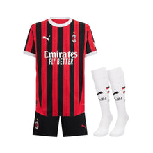Kid Kit - AC Milan Home 24/25 - Calções Pretos